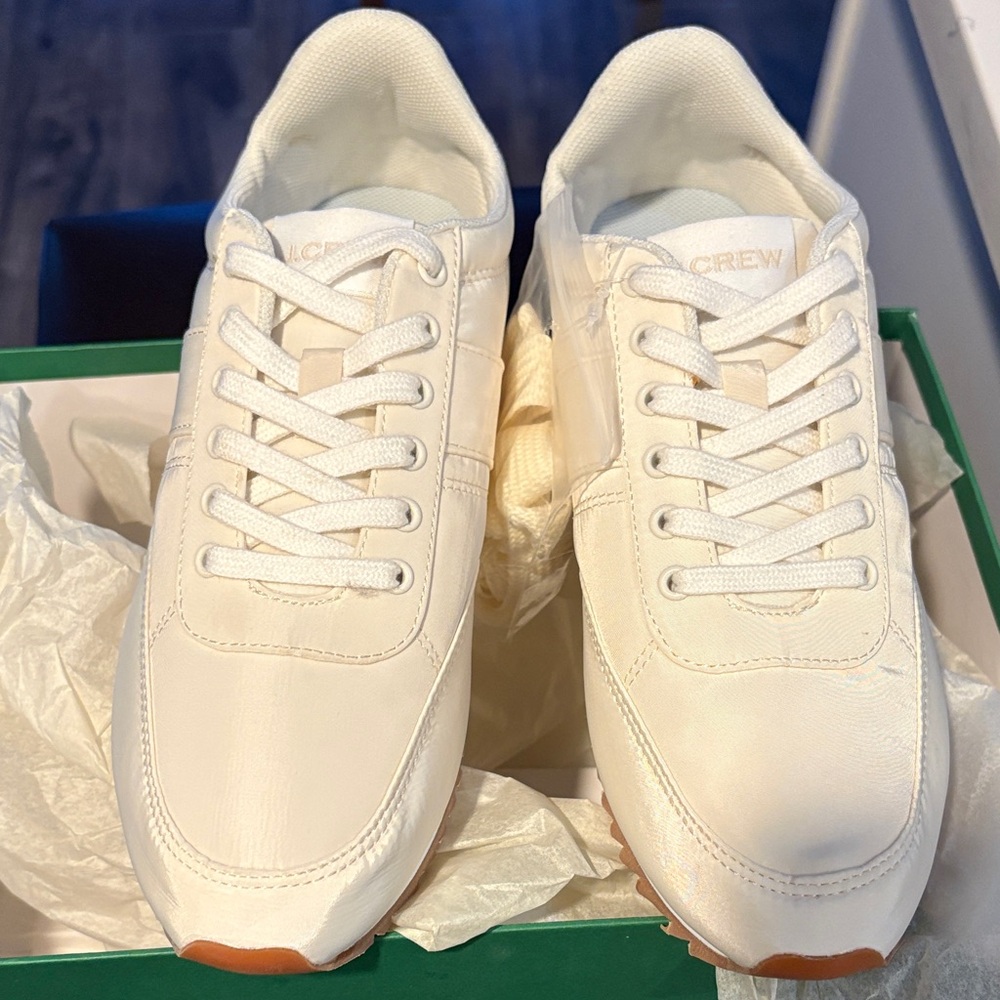 J. Crew Cream Casual Sneakers